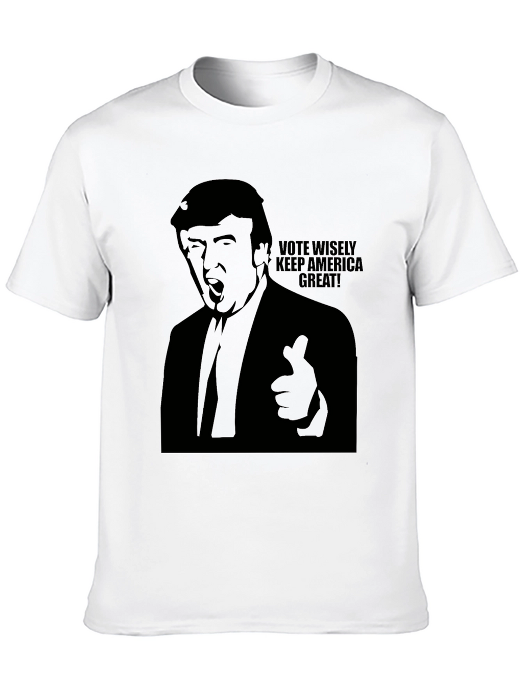 Vote Wisely Trump Graphic Tee - Mens Black T-Shirt