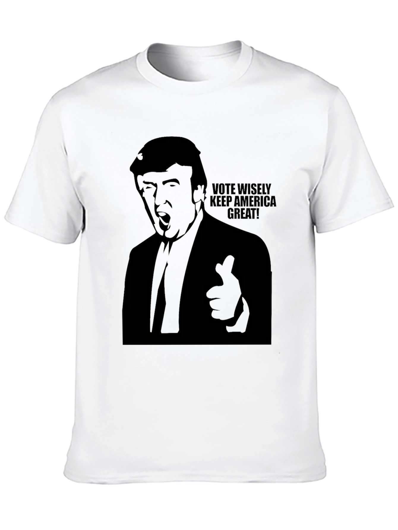 Vote Wisely Trump Graphic Tee - Mens Black T-Shirt