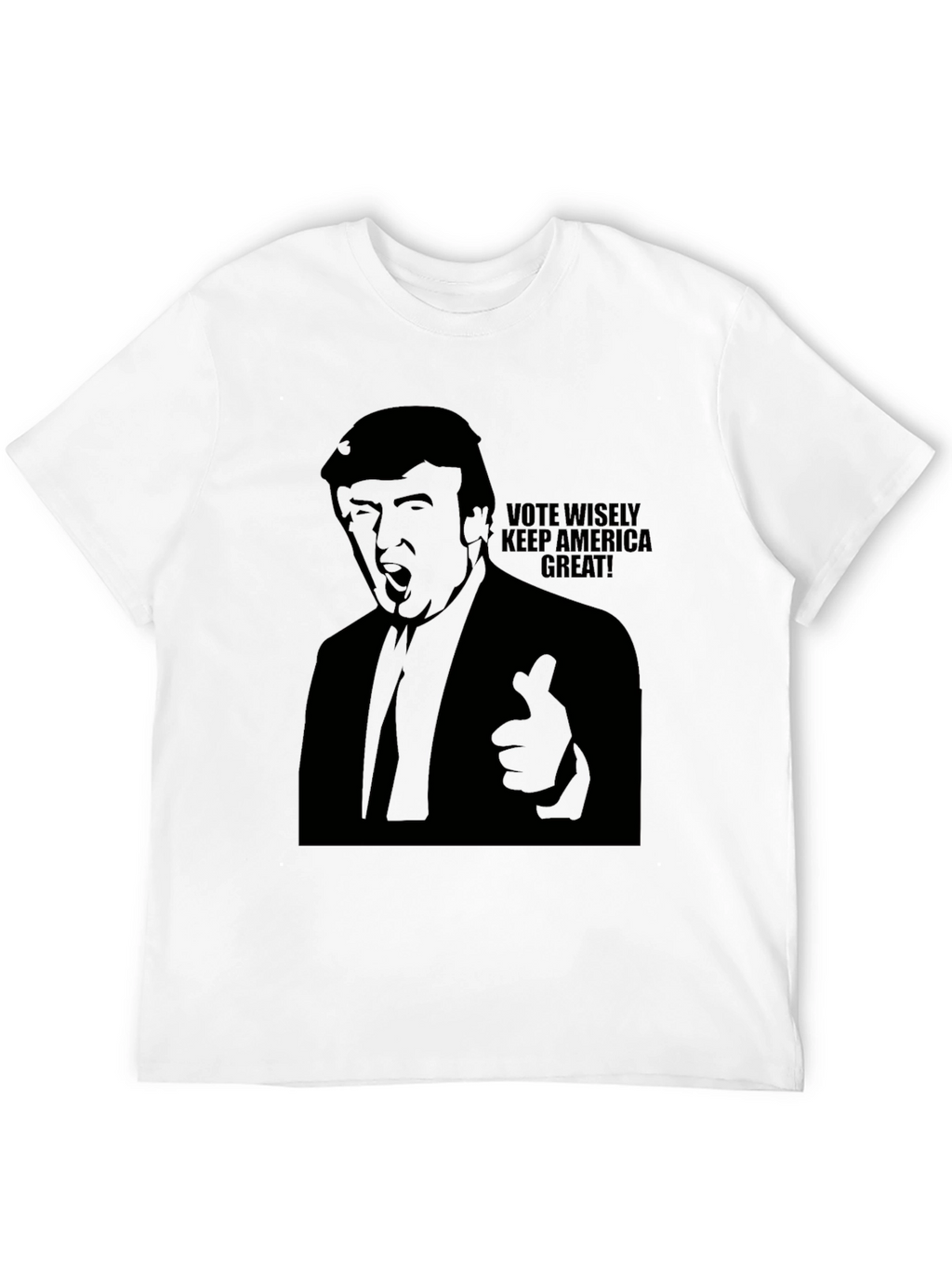 Vote Wisely Trump Graphic Tee - Mens Black T-Shirt