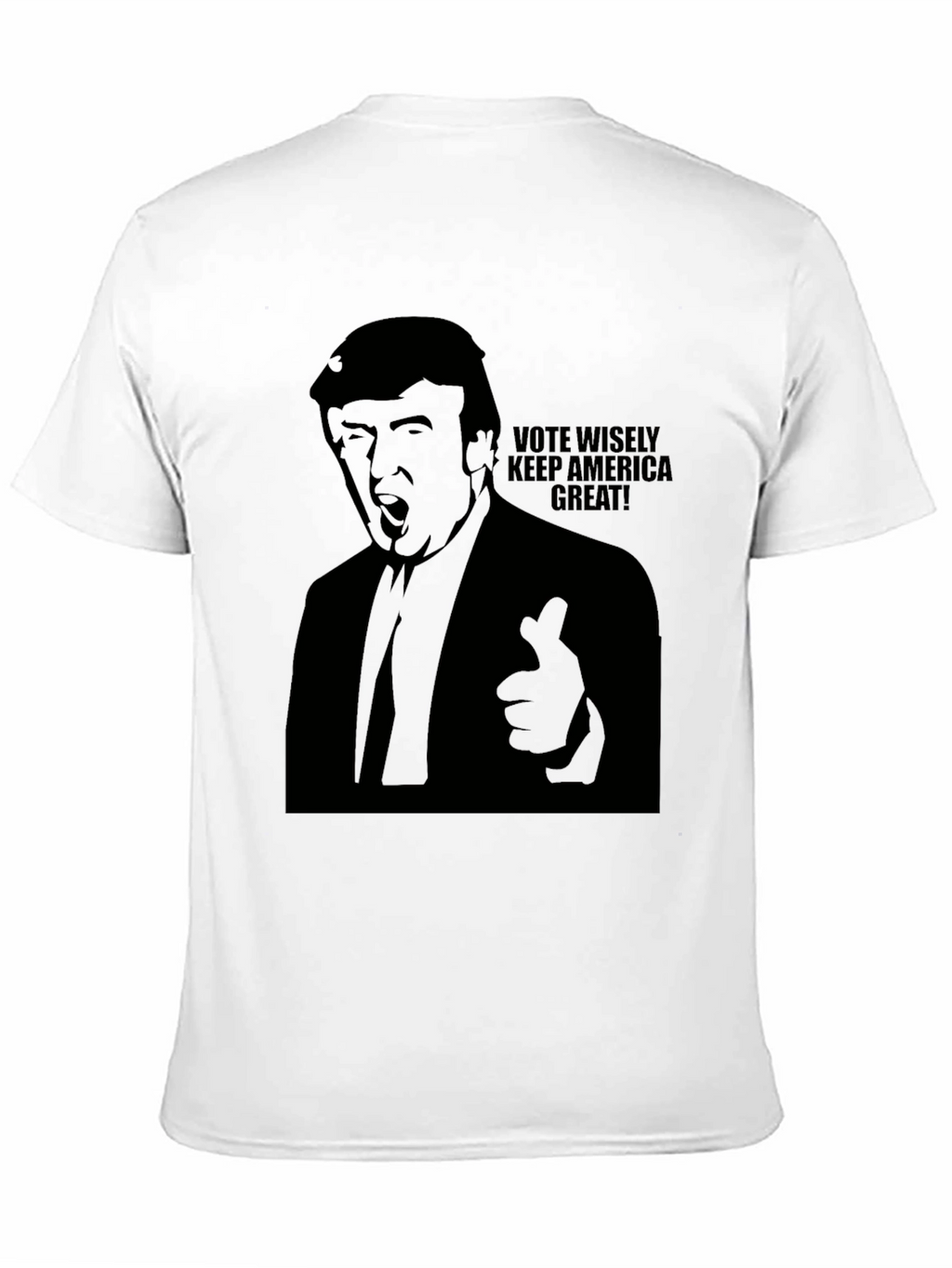 Vote Wisely Trump Graphic Tee - Mens Black T-Shirt