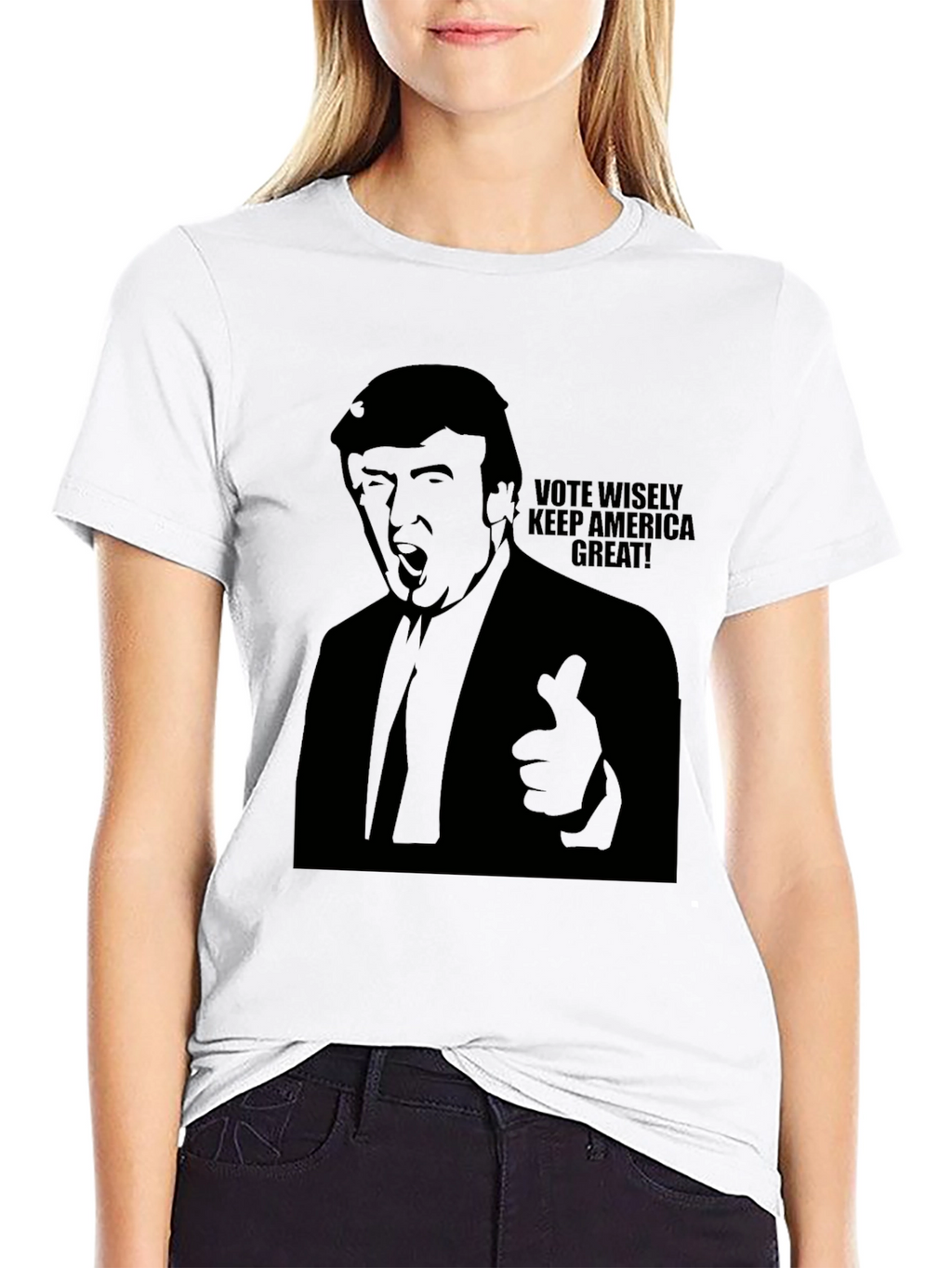 Vote Wisely Trump Graphic Tee - Mens Black T-Shirt