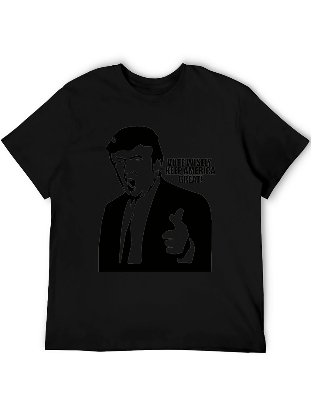 Vote Wisely Trump Graphic Tee - Mens Black T-Shirt