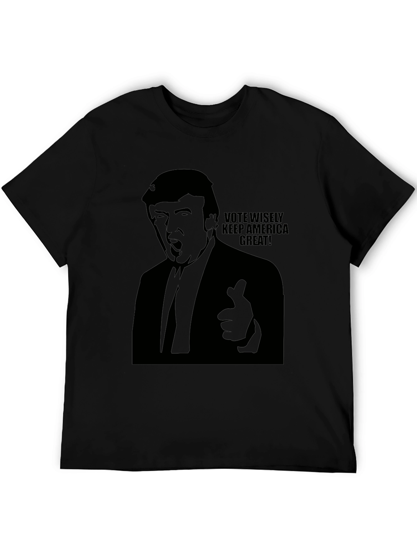 Vote Wisely Trump Graphic Tee - Mens Black T-Shirt