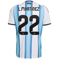 L.MARTÍNEZ #22 Argentina Home Jersey World Cup 2026 - [Super Replica] Front
