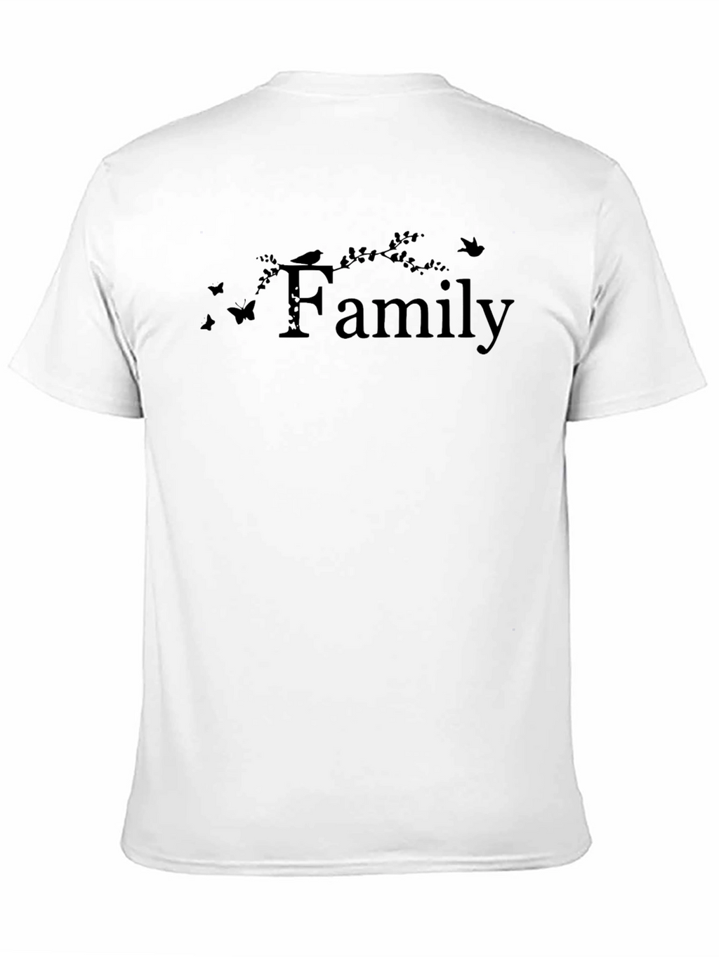 Family Graphic T-Shirt - Black