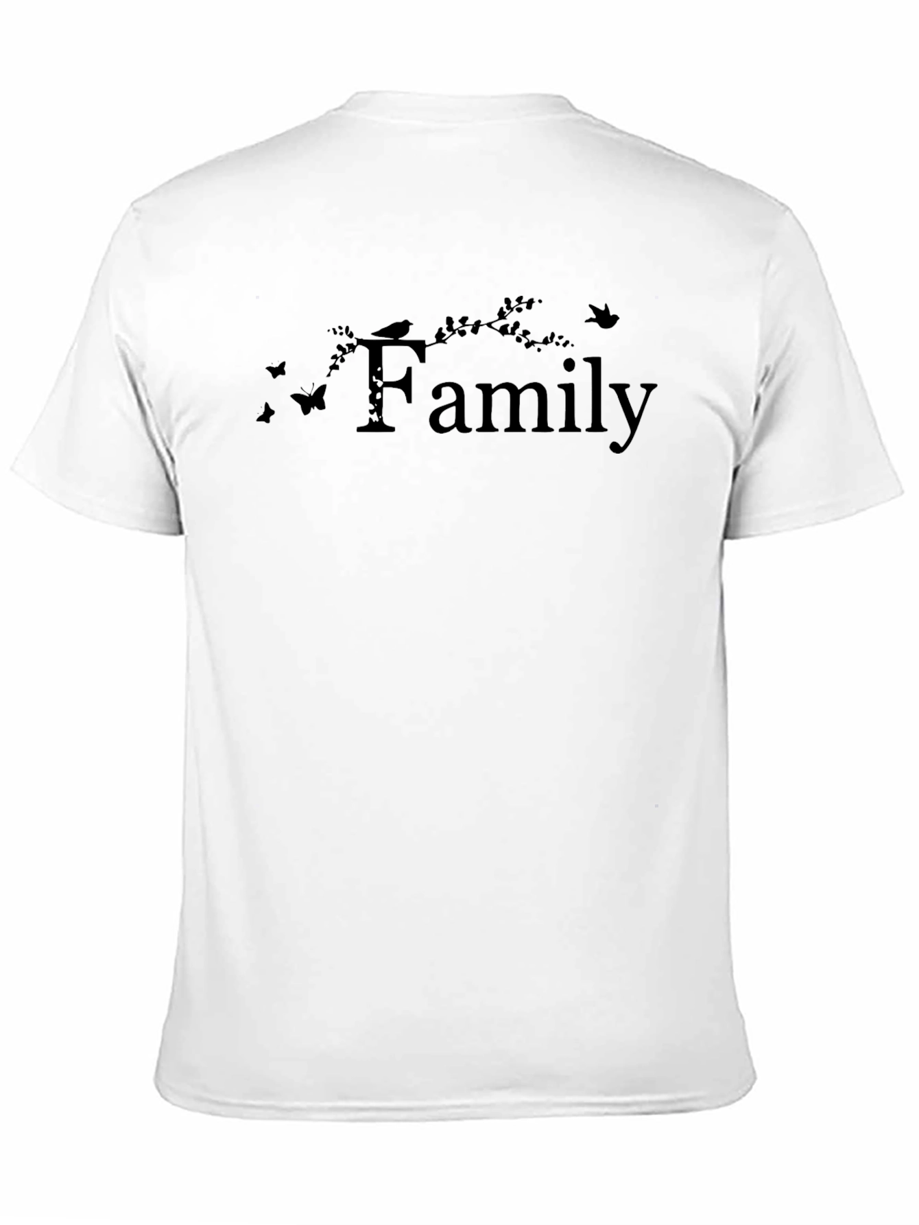 Family Graphic T-Shirt - Black