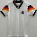 1992 Germany Home White Retro Soccer Jersey Front