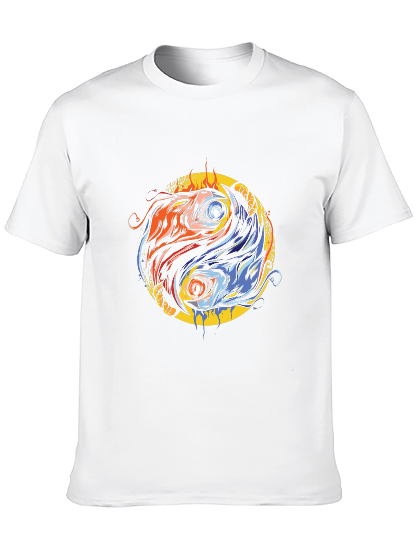 Yin Yang Fire & Ice Graphic Tee