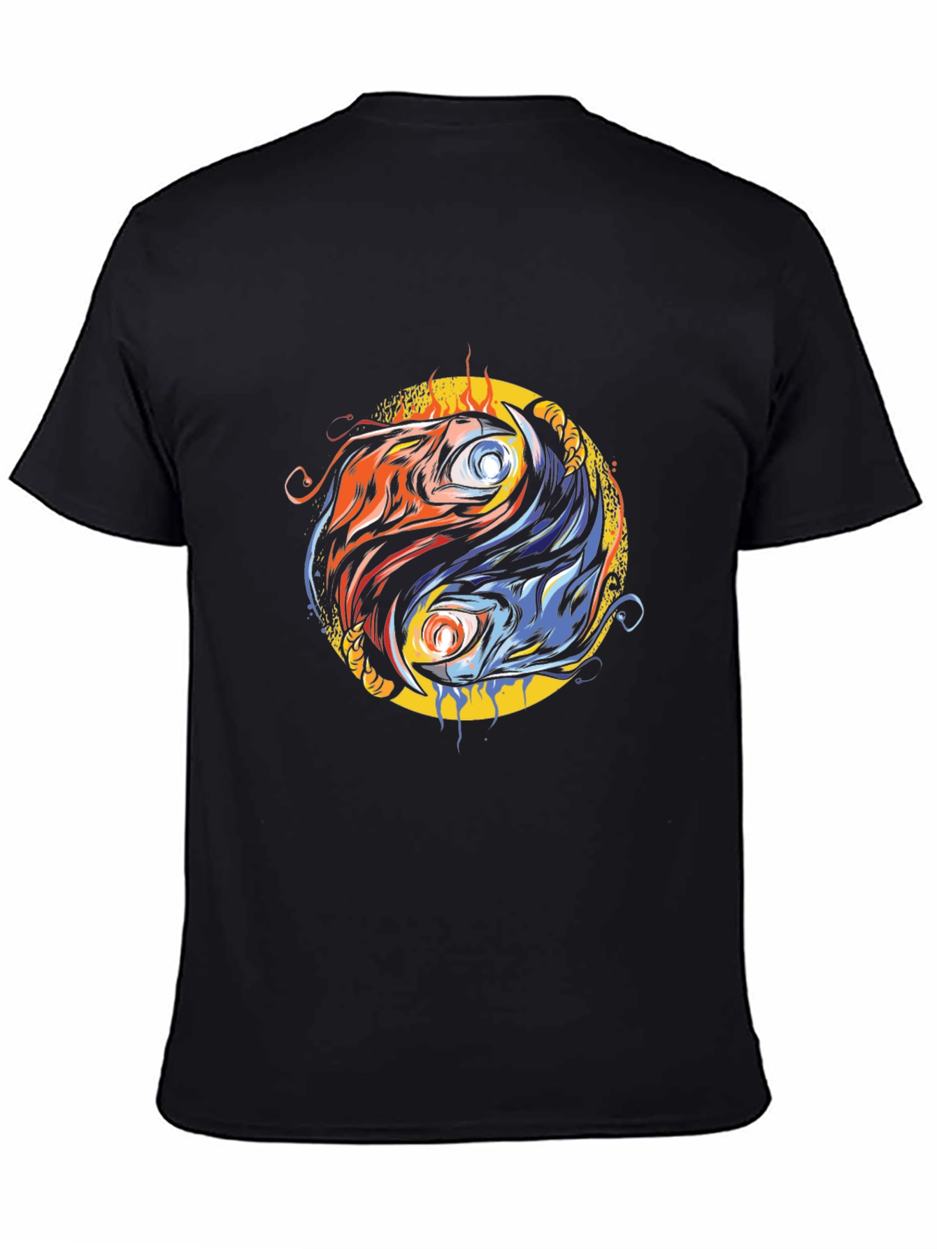Yin Yang Fire & Ice Graphic Tee