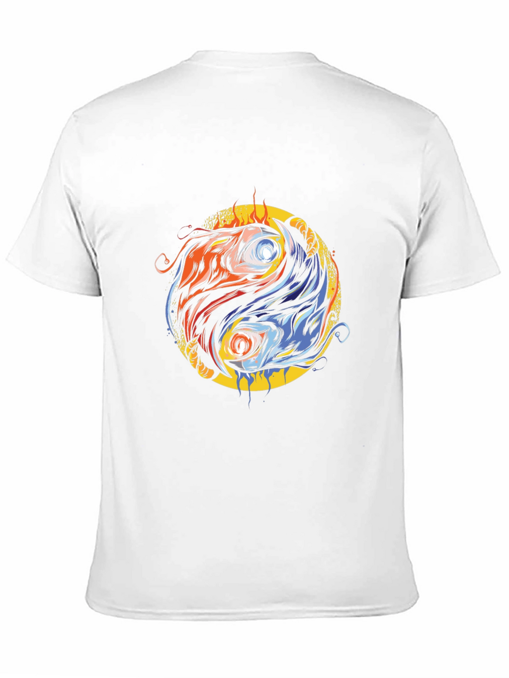 Yin Yang Fire & Ice Graphic Tee