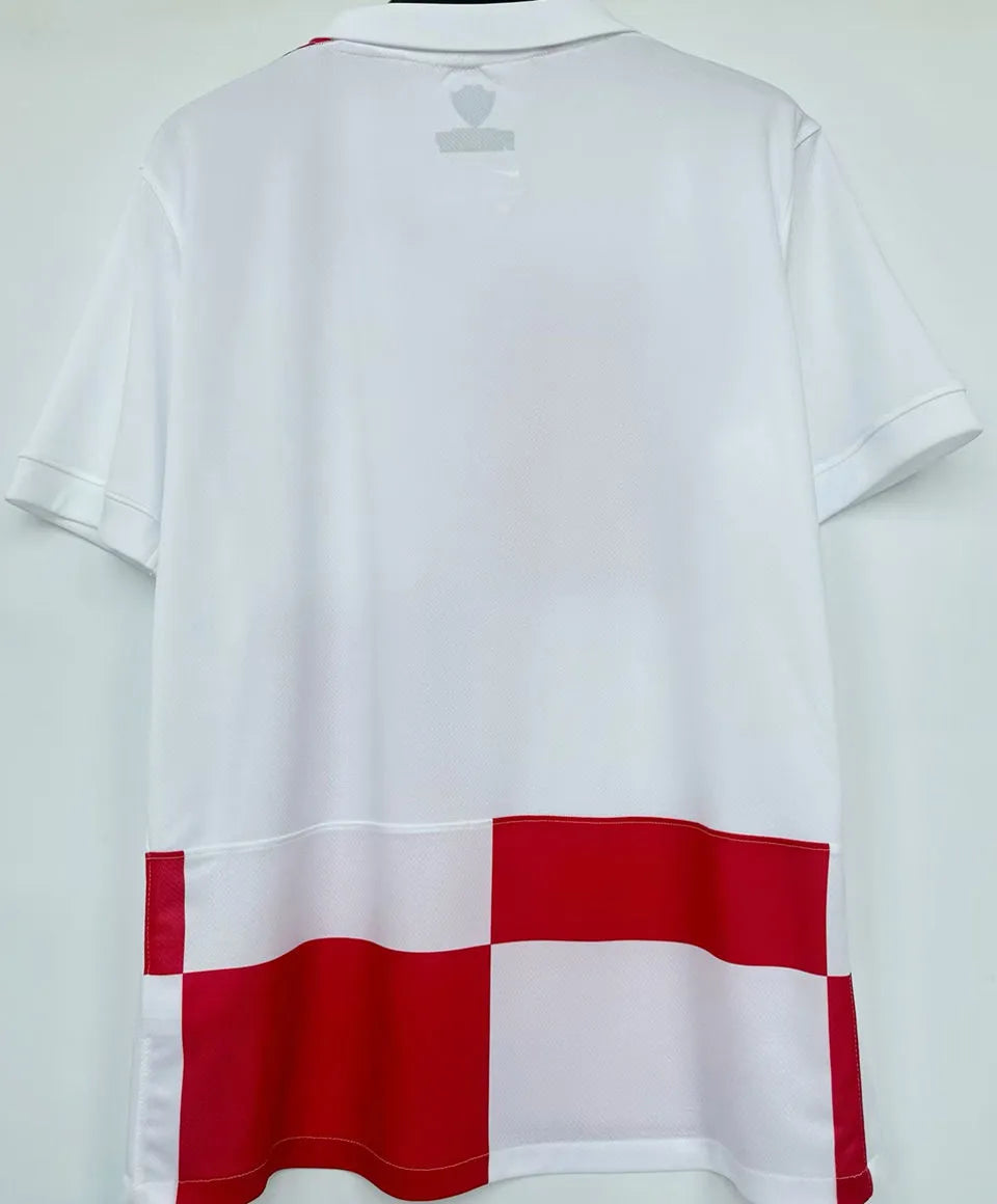 2024/25 Croatia 1:1 Quality Home Fans Soccer Jersey Back
