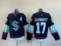Men's Seattle Kraken Jaden Schwartz #17 Navy Home Breakaway Player Jerseys