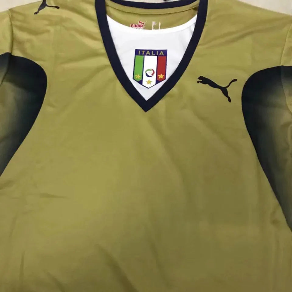 2006 Italy GK Retro Soccer Jersey Detail 2