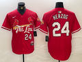 Men's St. Louis Cardinals Whitey Herzog #24 Red 2024 City Connect Limited Player Jerseys