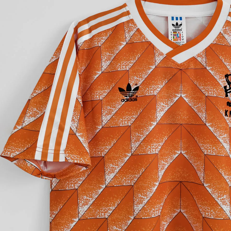 1988 NL Home Orange Retro Jersey Detail 2