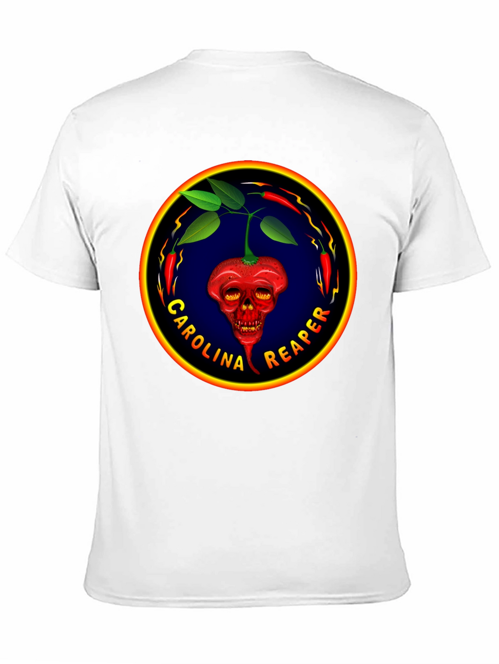 Carolina Reaper T-Shirt: Spicy Pepper Skull Design