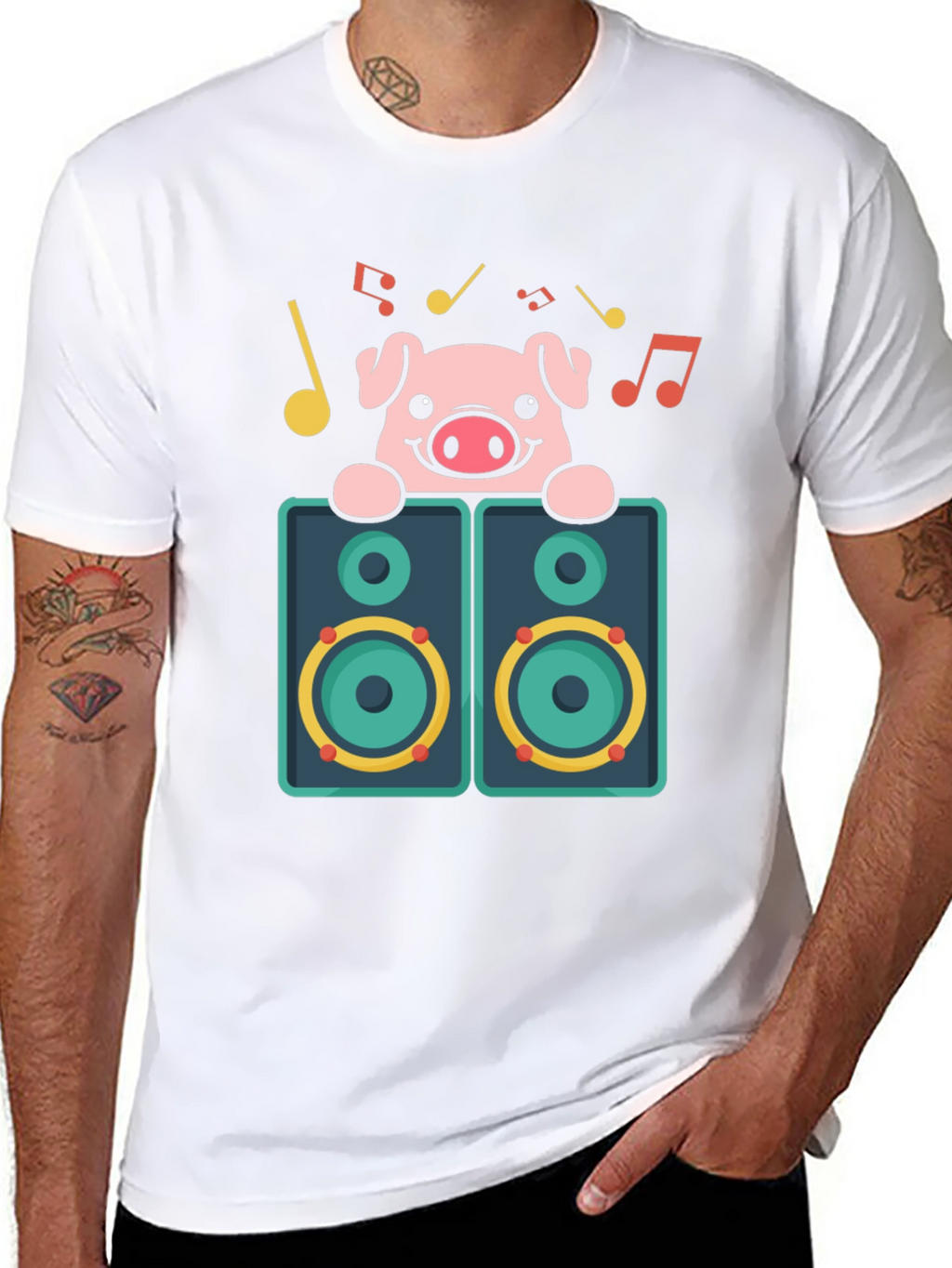 Pig DJ Graphic T-Shirt
