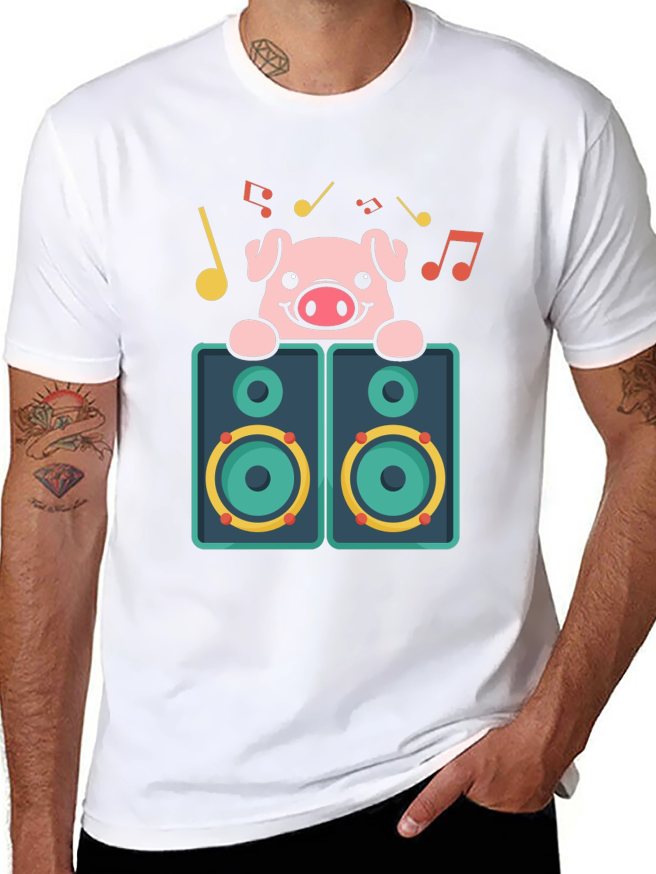 Pig DJ Graphic T-Shirt