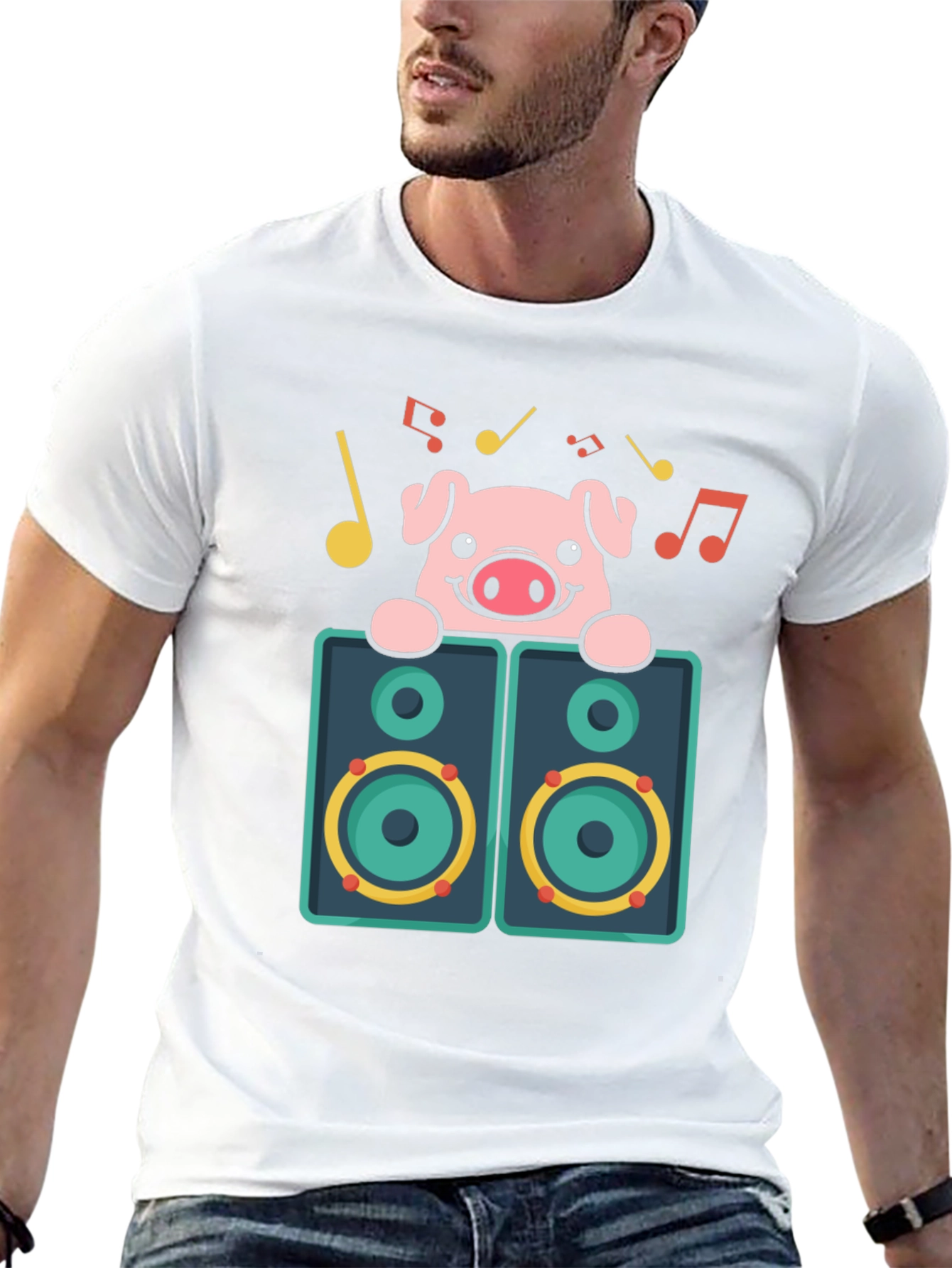 Pig DJ Graphic T-Shirt