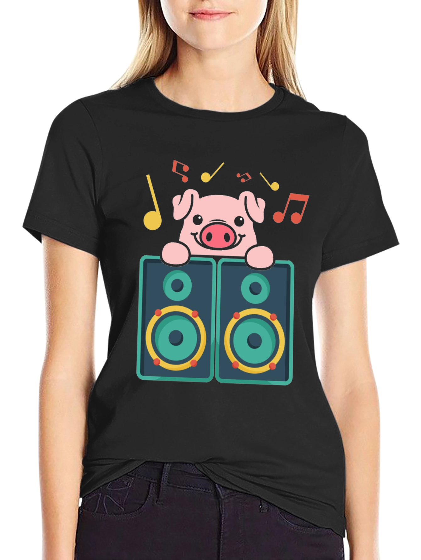 Pig DJ Graphic T-Shirt