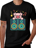 Pig DJ Graphic T-Shirt