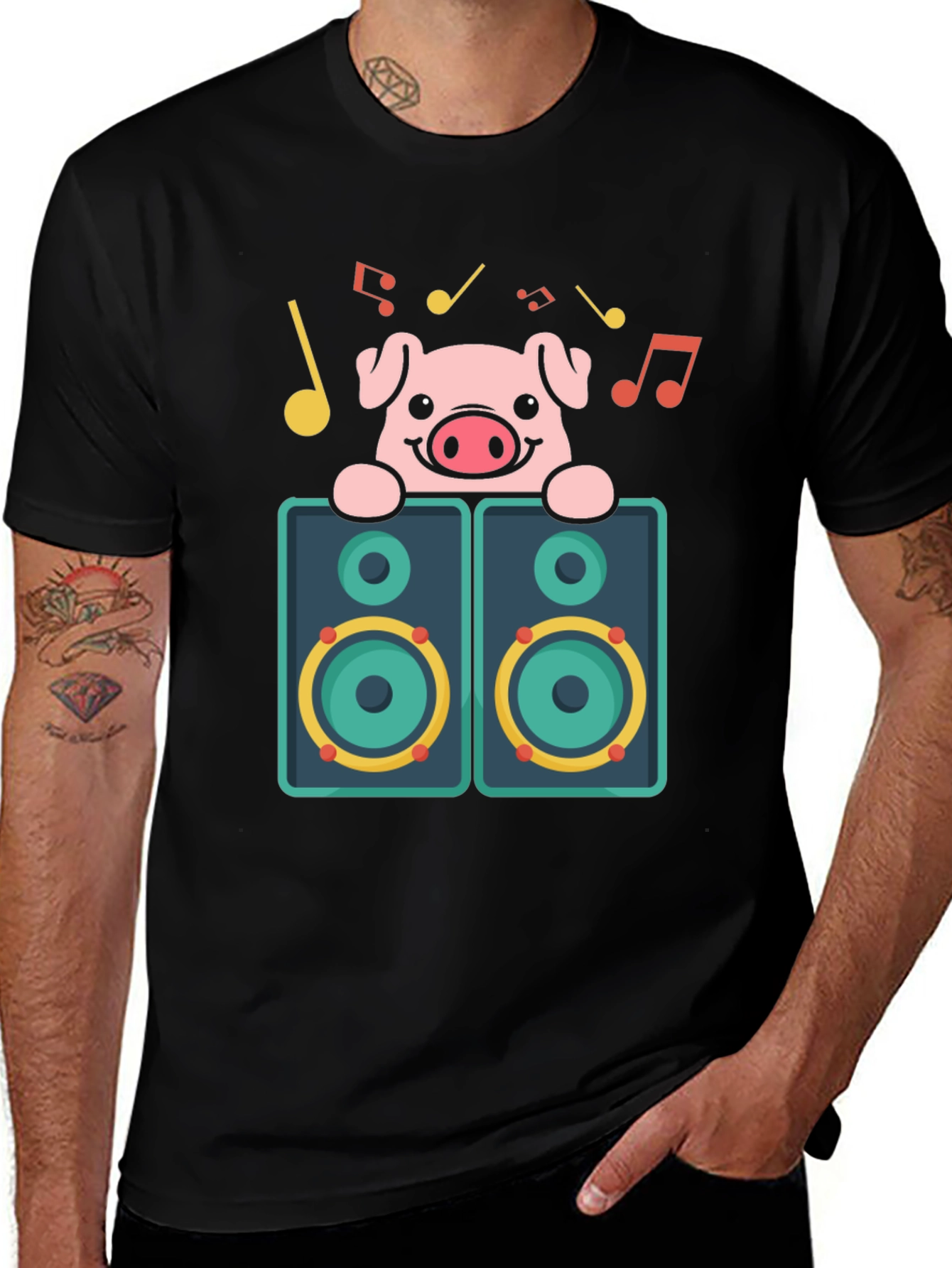 Pig DJ Graphic T-Shirt