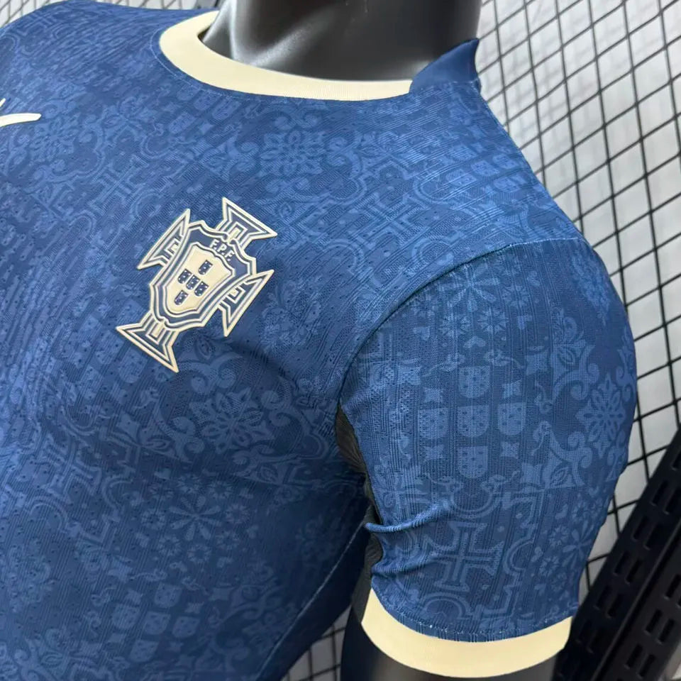 2026 Portugal Special Edition Black Player Version Soccer Jersey Detail 3