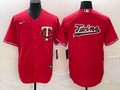 Men's Minnesota Twins Red Alternate Replica Team Logo Jerseys