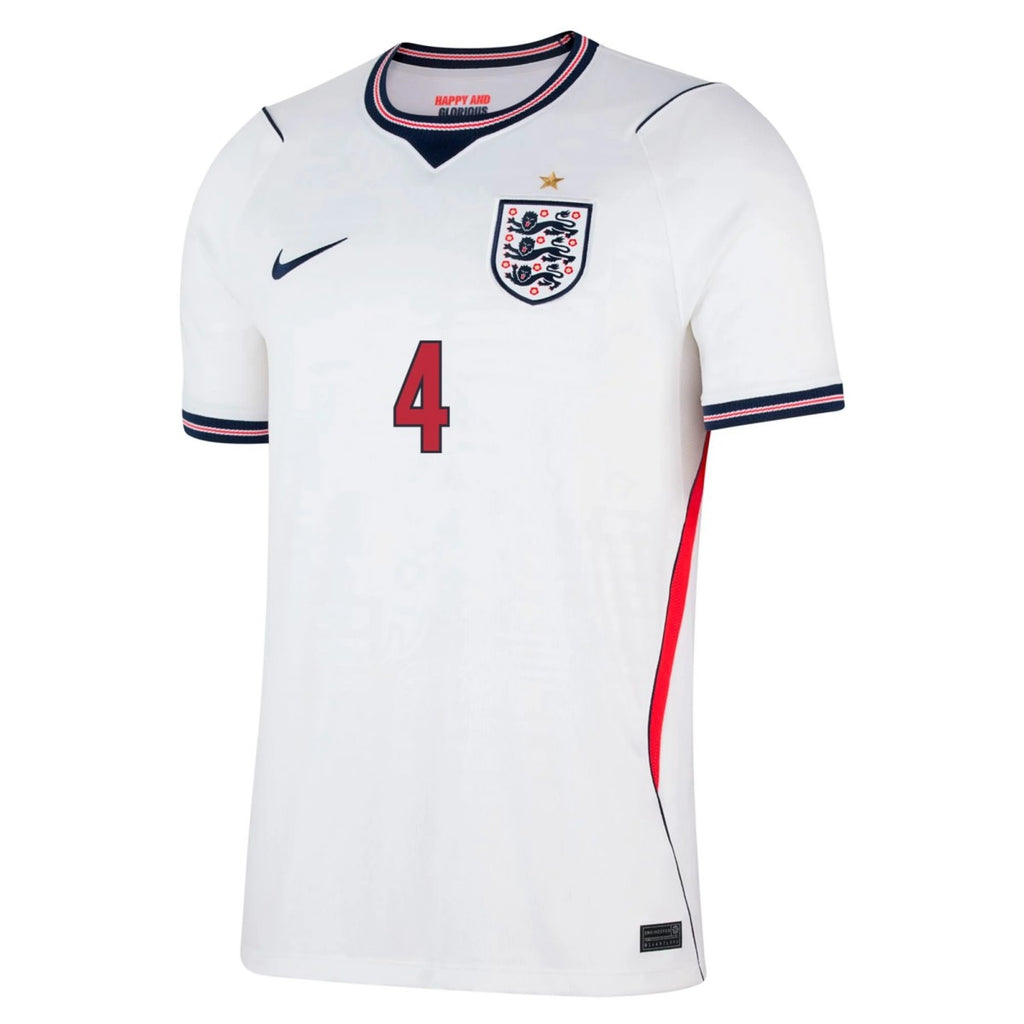 Rice #4 England Home Jersey World Cup 2026 Back