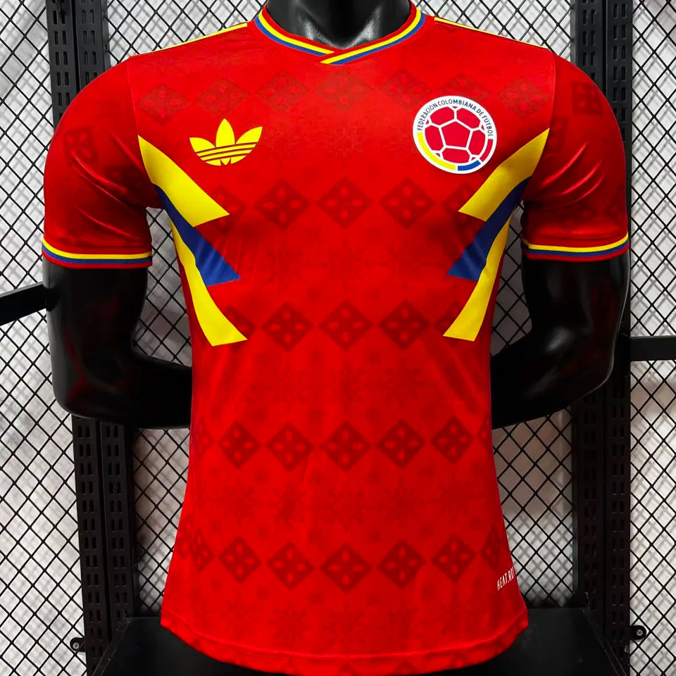 2026/27 Colombia Blue Goalkeeper Fans Soccer Jersey Detail 4