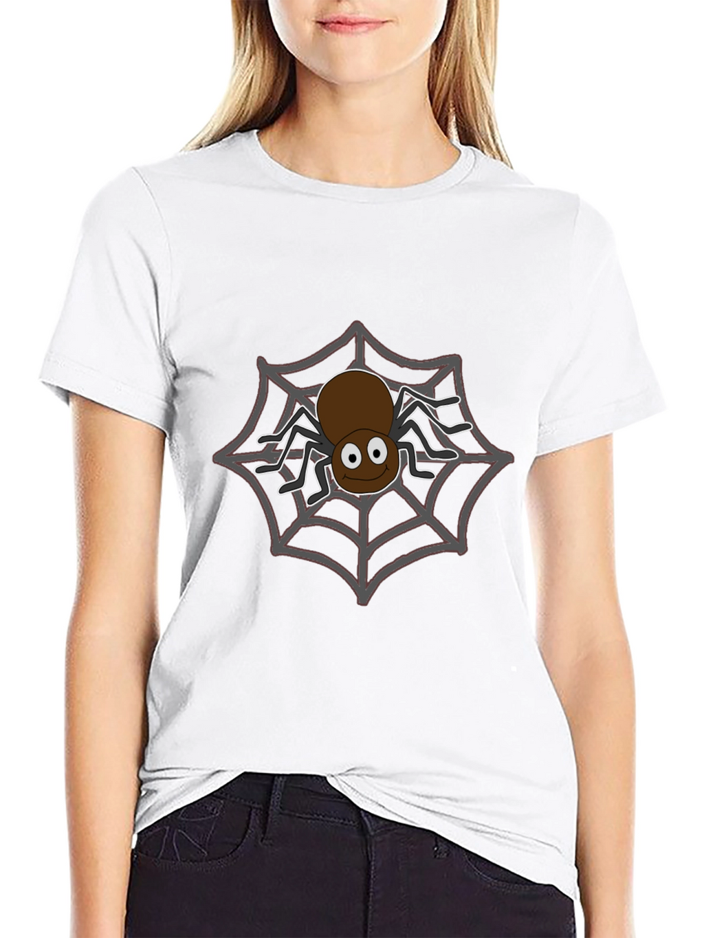 Spider Web Graphic Tee - Halloween Fun!