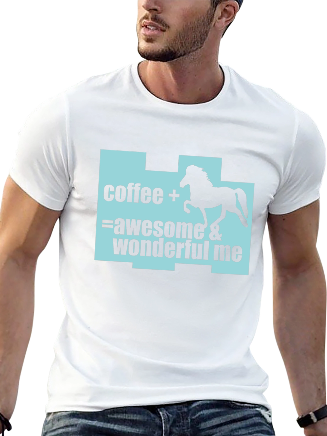 Coffee Horse Lover T-Shirt: Awesome & Wonderful Me