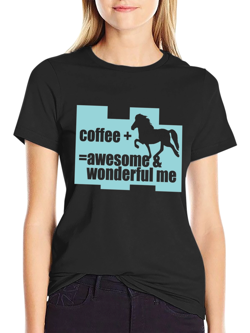 Coffee Horse Lover T-Shirt: Awesome & Wonderful Me
