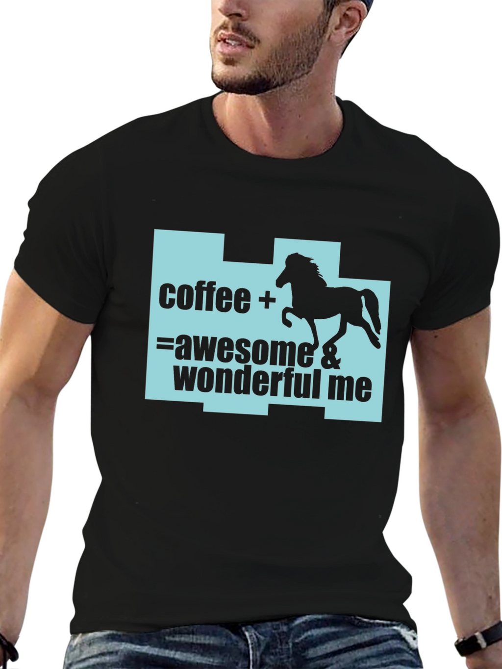 Coffee Horse Lover T-Shirt: Awesome & Wonderful Me
