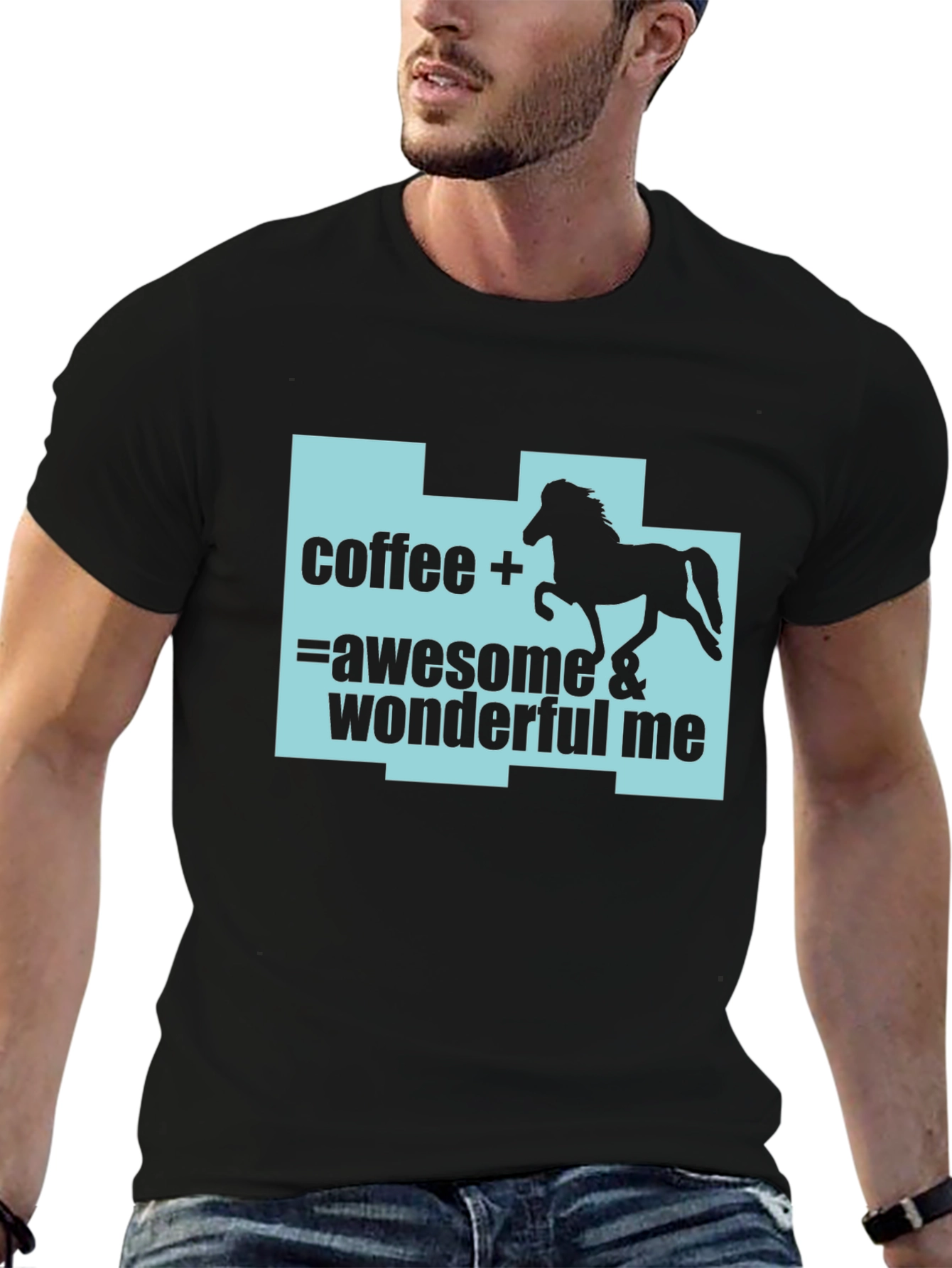 Coffee Horse Lover T-Shirt: Awesome & Wonderful Me