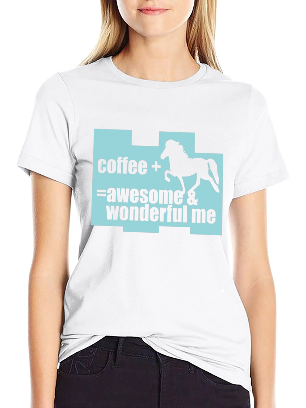 Coffee Horse Lover T-Shirt: Awesome & Wonderful Me