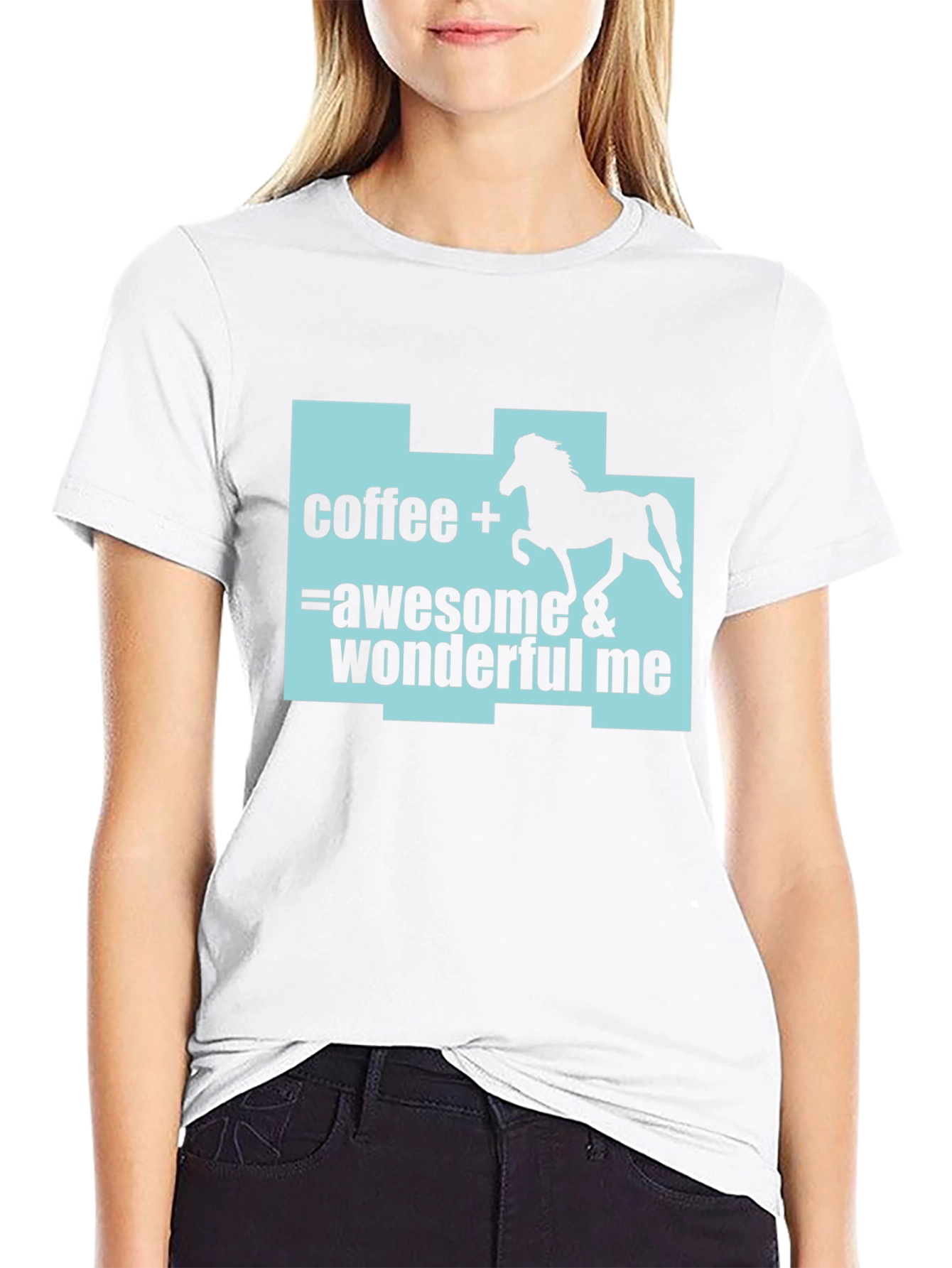 Coffee Horse Lover T-Shirt: Awesome & Wonderful Me