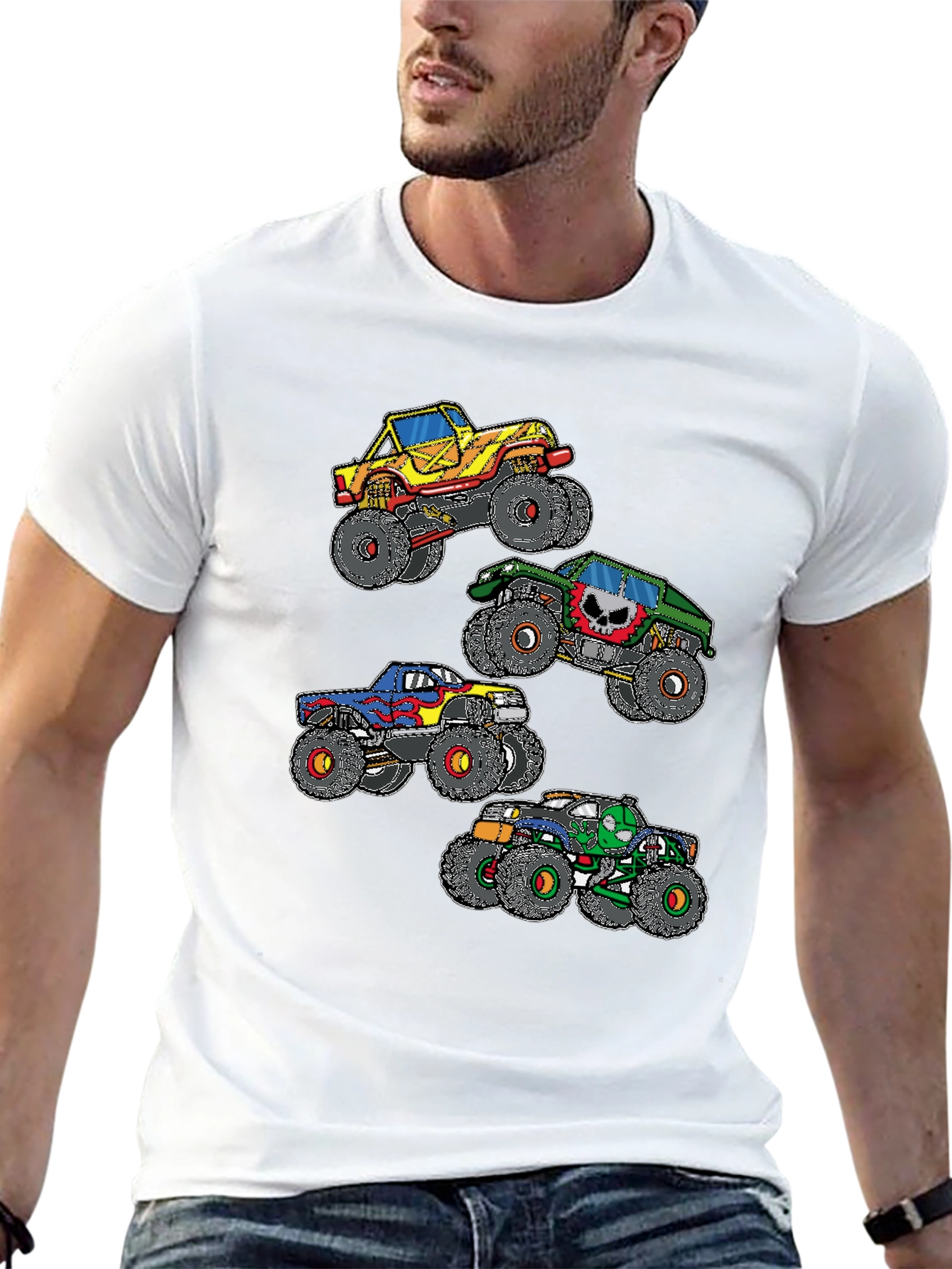 Monster Truck Graphic Black T-Shirt