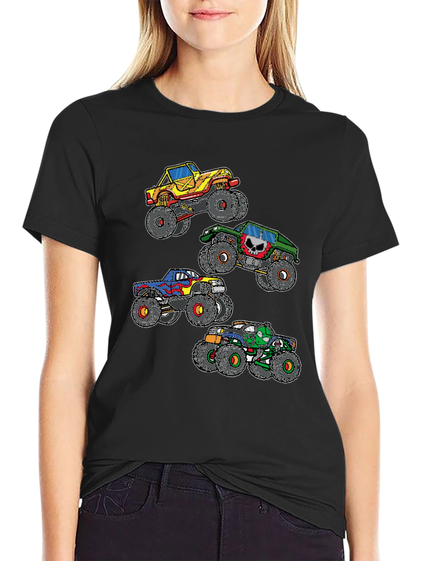 Monster Truck Graphic Black T-Shirt