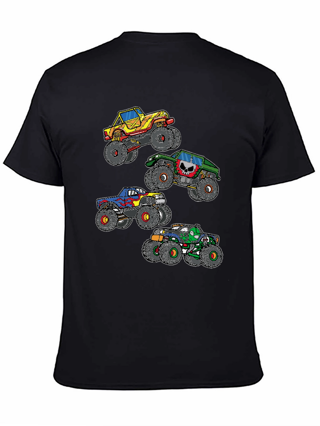 Monster Truck Graphic Black T-Shirt