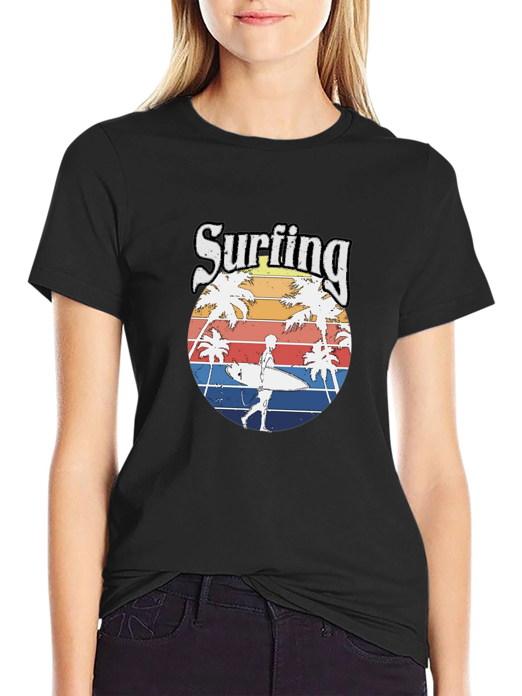 Surfing Beach Vibes T-Shirt - Retro Style