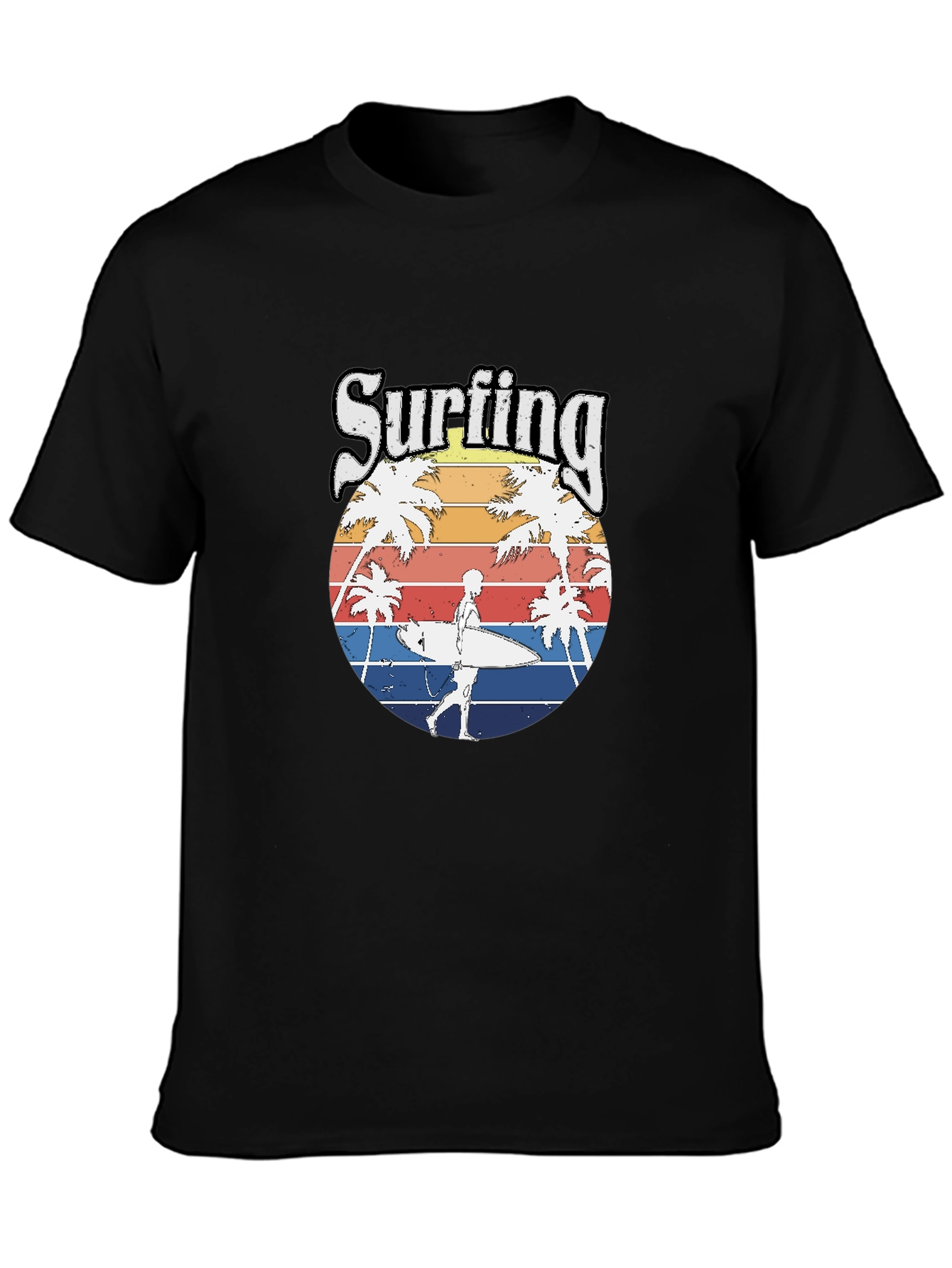 Surfing Beach Vibes T-Shirt - Retro Style