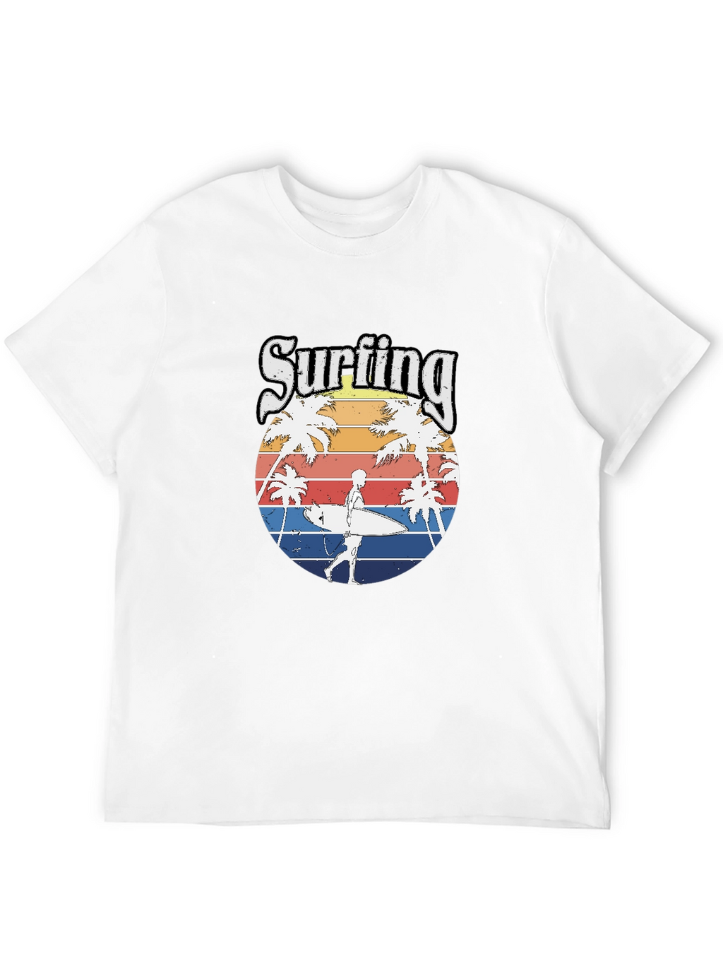 Surfing Beach Vibes T-Shirt - Retro Style