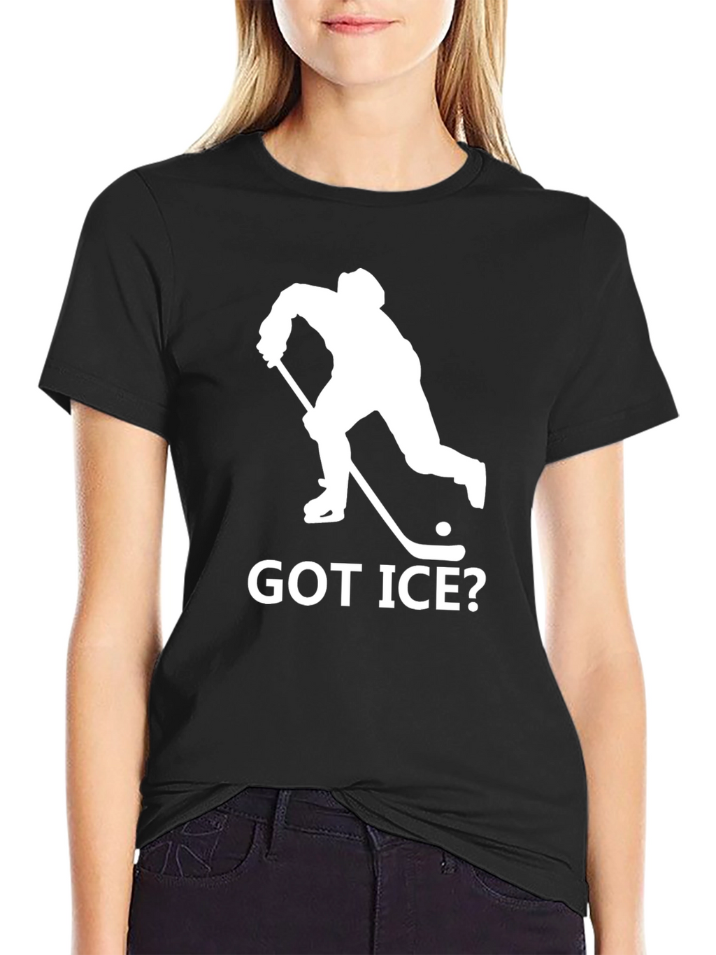 Got Ice? Black Hockey T-Shirt
