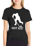 Got Ice? Black Hockey T-Shirt