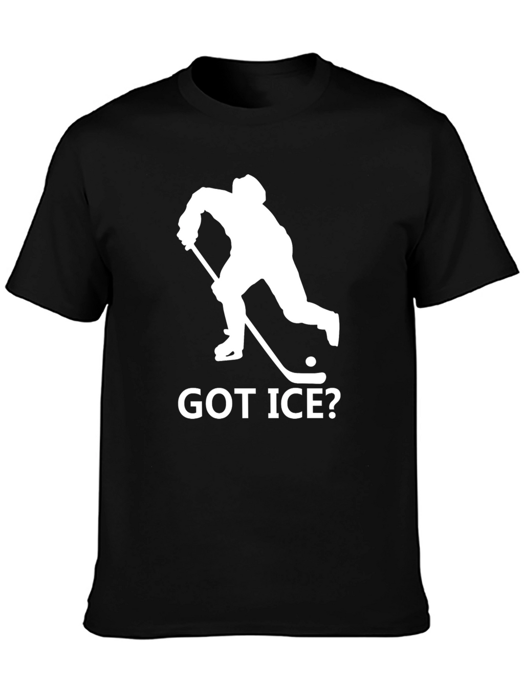 Got Ice? Black Hockey T-Shirt