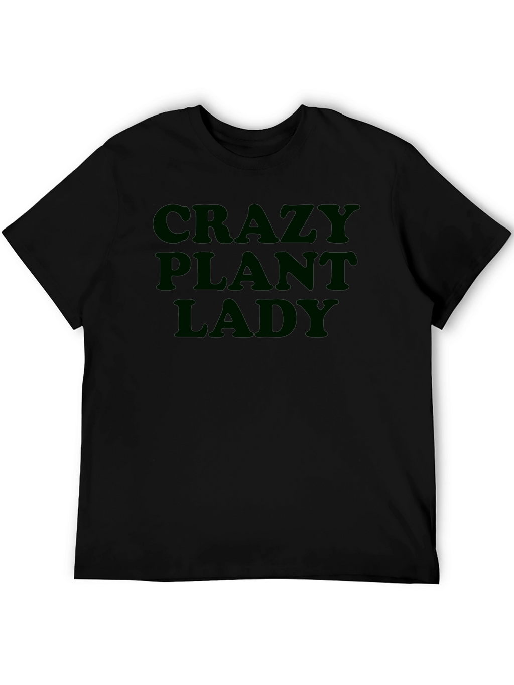 Crazy Plant Lady Graphic T-Shirt - Black