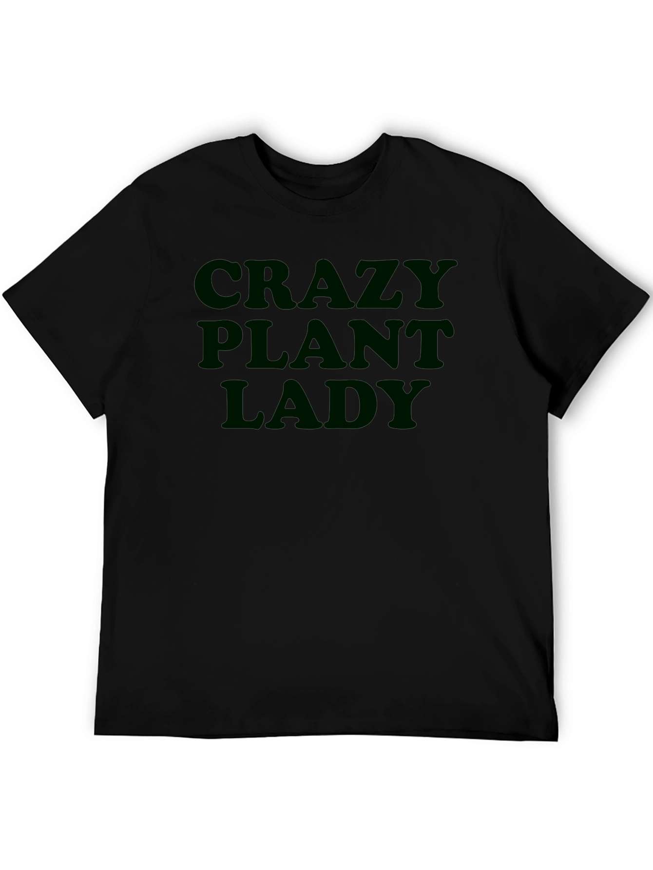 Crazy Plant Lady Graphic T-Shirt - Black