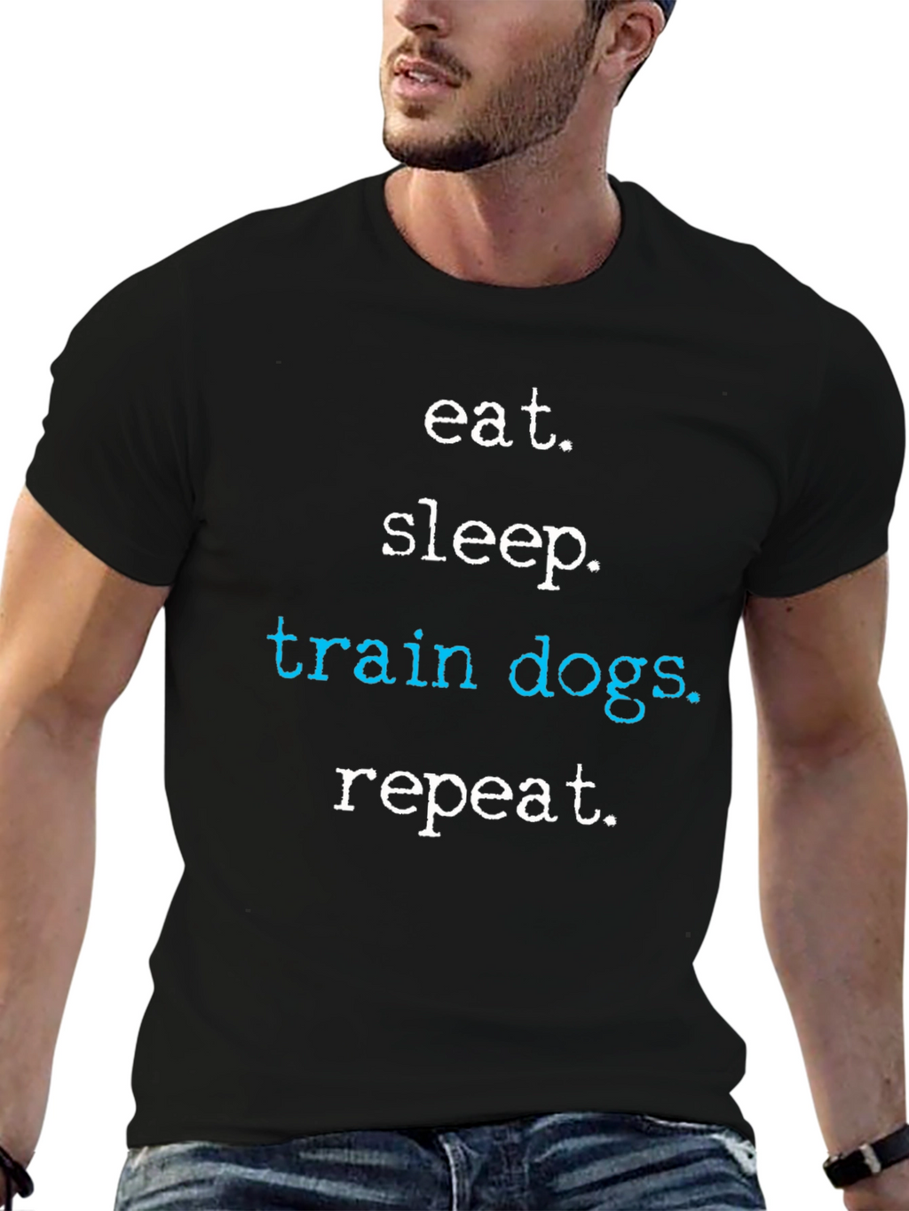 Eat Sleep Train Dogs Repeat T-Shirt