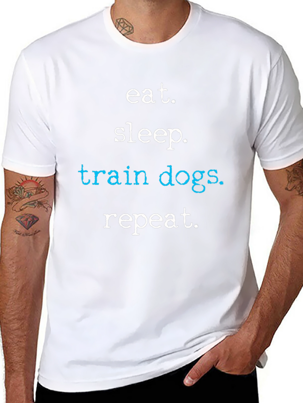 Eat Sleep Train Dogs Repeat T-Shirt